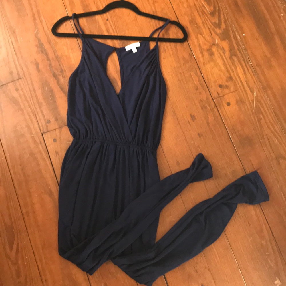 Silence and Noise Navy Jumpsuit